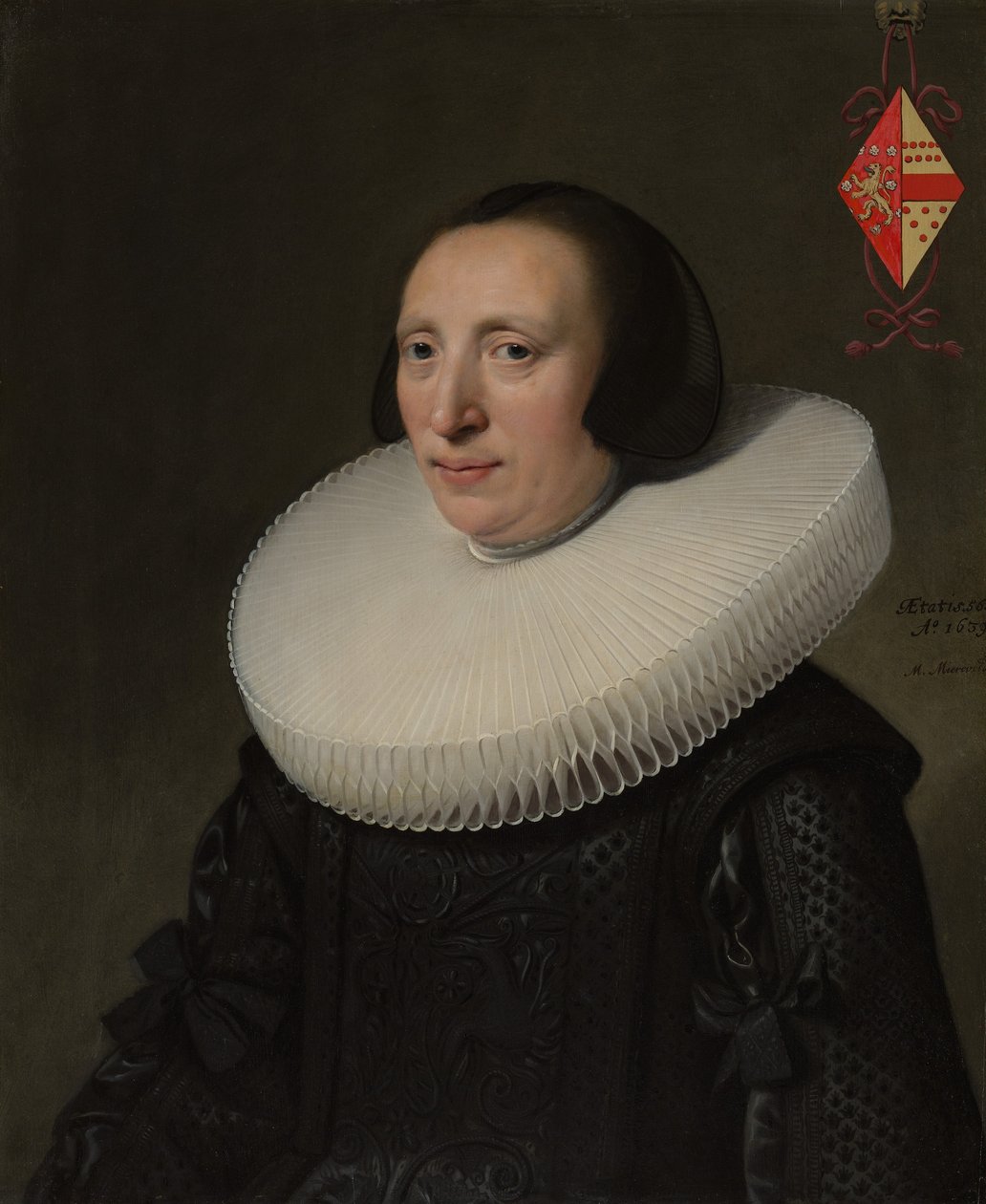 Margaretha van Clootwijk ur. ok. 158081, zm. 1662, żona Jacoba van Dalen, 1639. autorstwa Michiel Jansz van Mierevelt