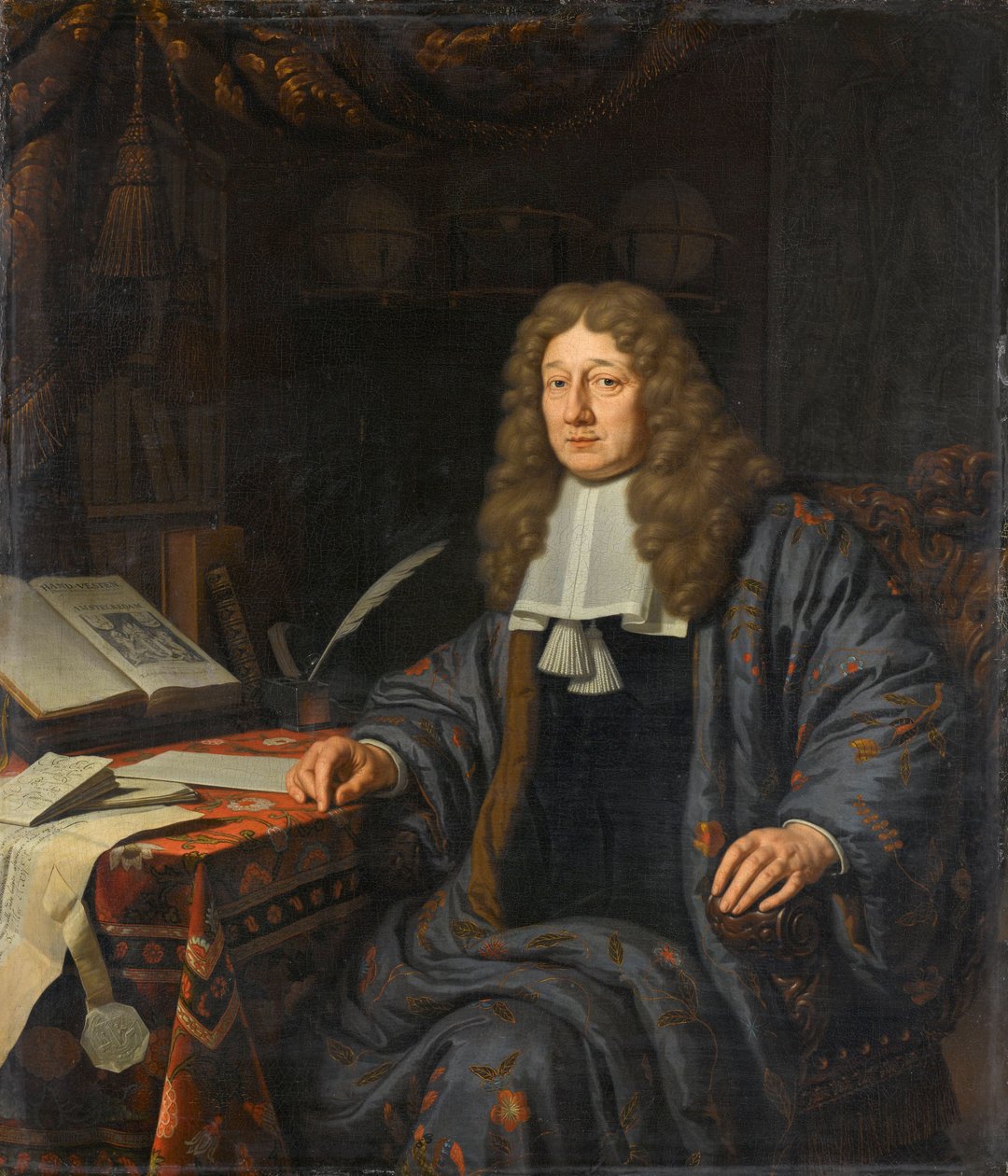 Portret Johna Hudde (1628-1704), burmistrza Amsterdamu autorstwa Michiel van Musscher