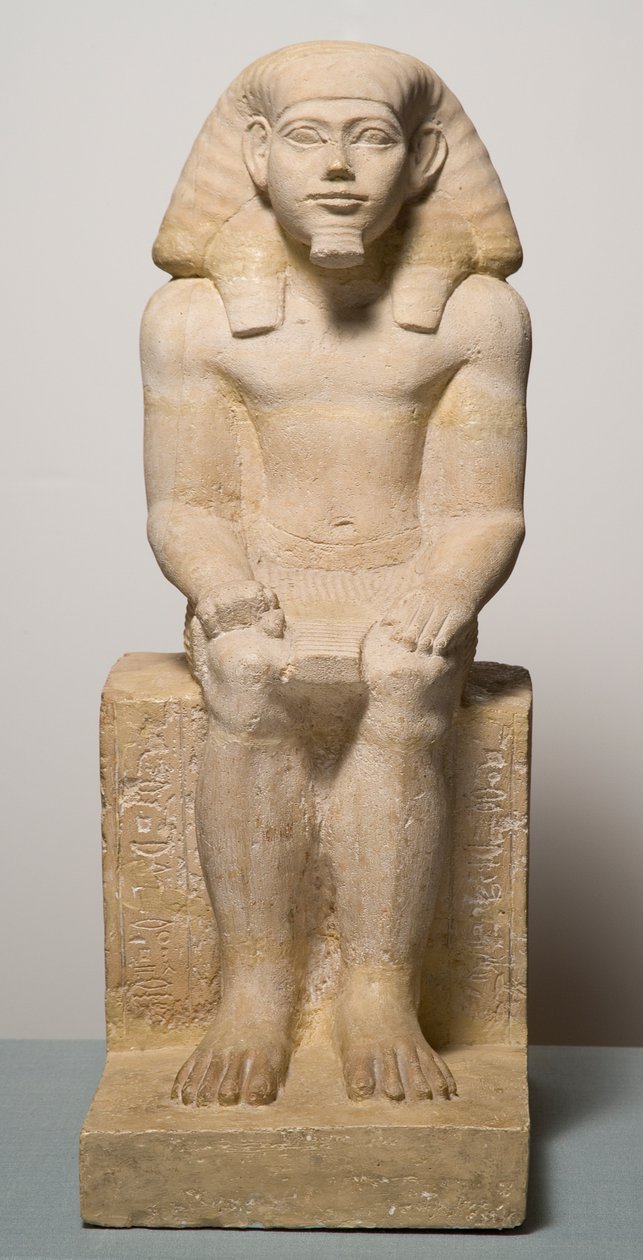 Statuetka z wapienia Hapidefai autorstwa Middle Kingdom Egyptian