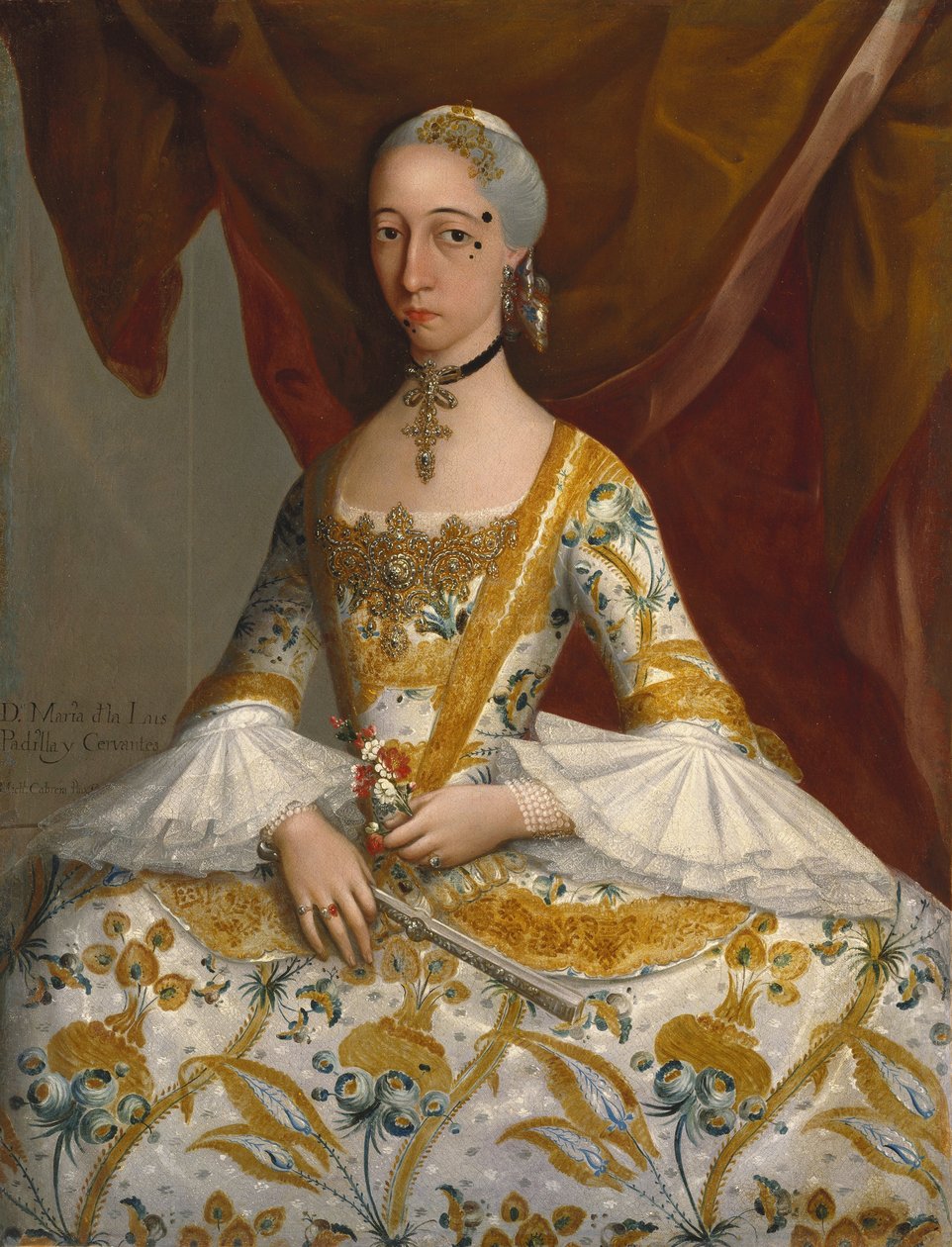 Pani María de la Luz Padilla i (Gómez de) Cervantes autorstwa Miguel Cabrera