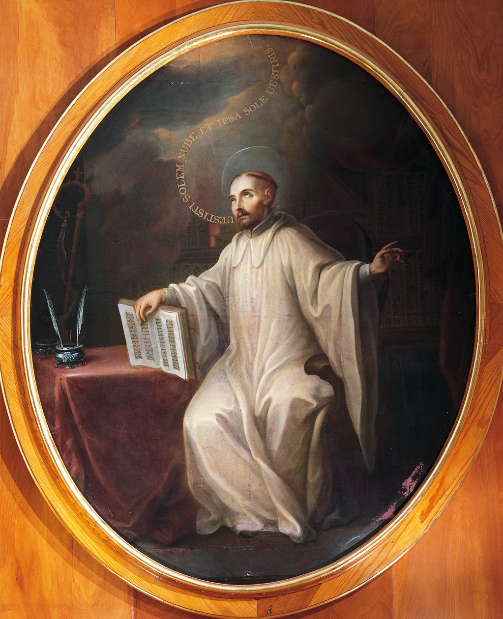 Św. Bernard z Clairvaux, przypisywany Miguelowi Cabrerze (1695-1768) autorstwa Miguel (attr. to) Cabrera