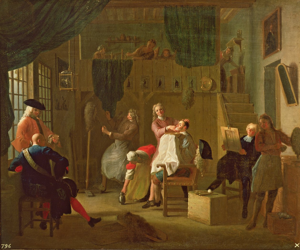 Үсчин гоо сайхны дэлгүүр autorstwa Miguel Angel Houasse