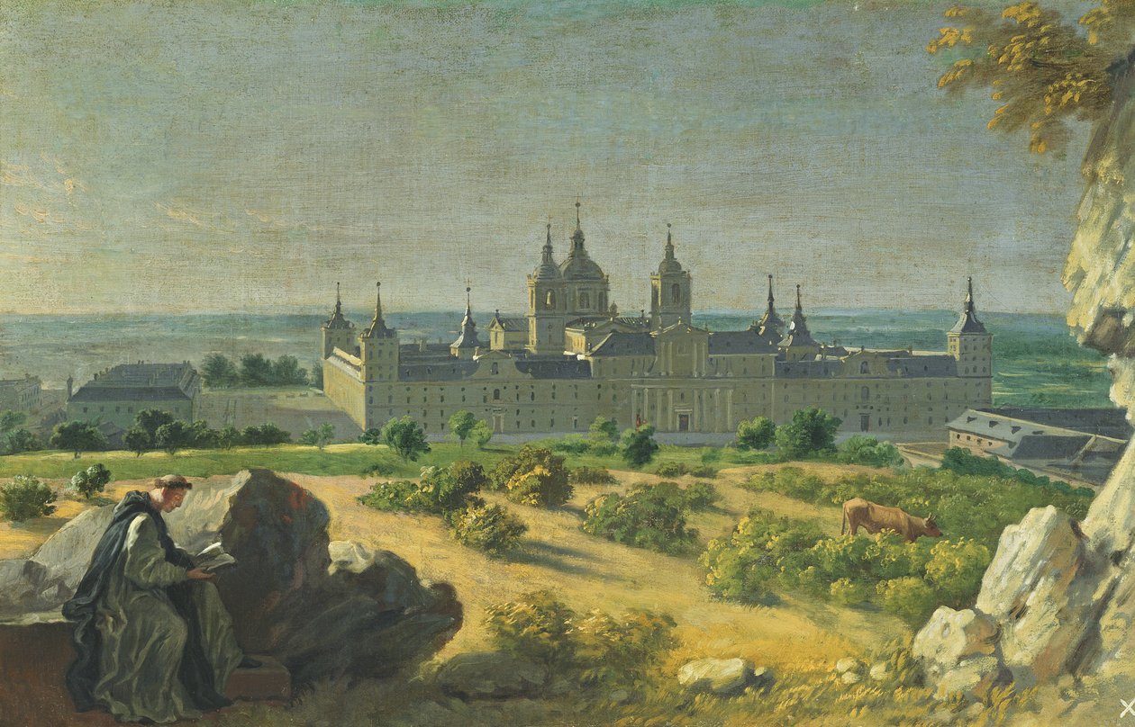 Klasztor El Escorial autorstwa Miguel Angel Houasse