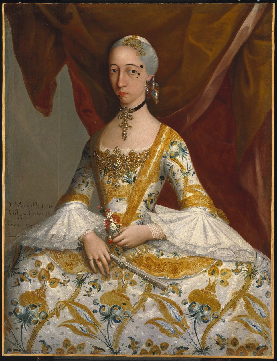 Doña María de la Luz Padilla y (Gómez de) Cervantes autorstwa Miguel Cabrera
