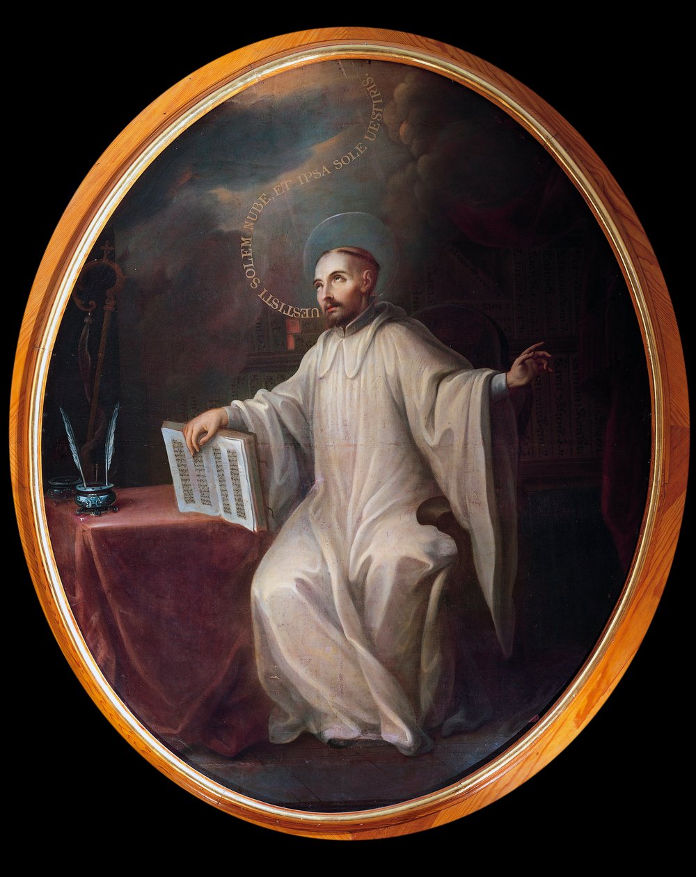 Reprezentacja św. Bernarda z Clairvaux (1090-1153) autorstwa Miguel Cabrera