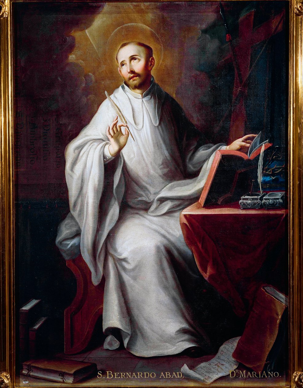 Reprezentacja św. Bernarda z Clairvaux (1090-1153) autorstwa Miguel Cabrera