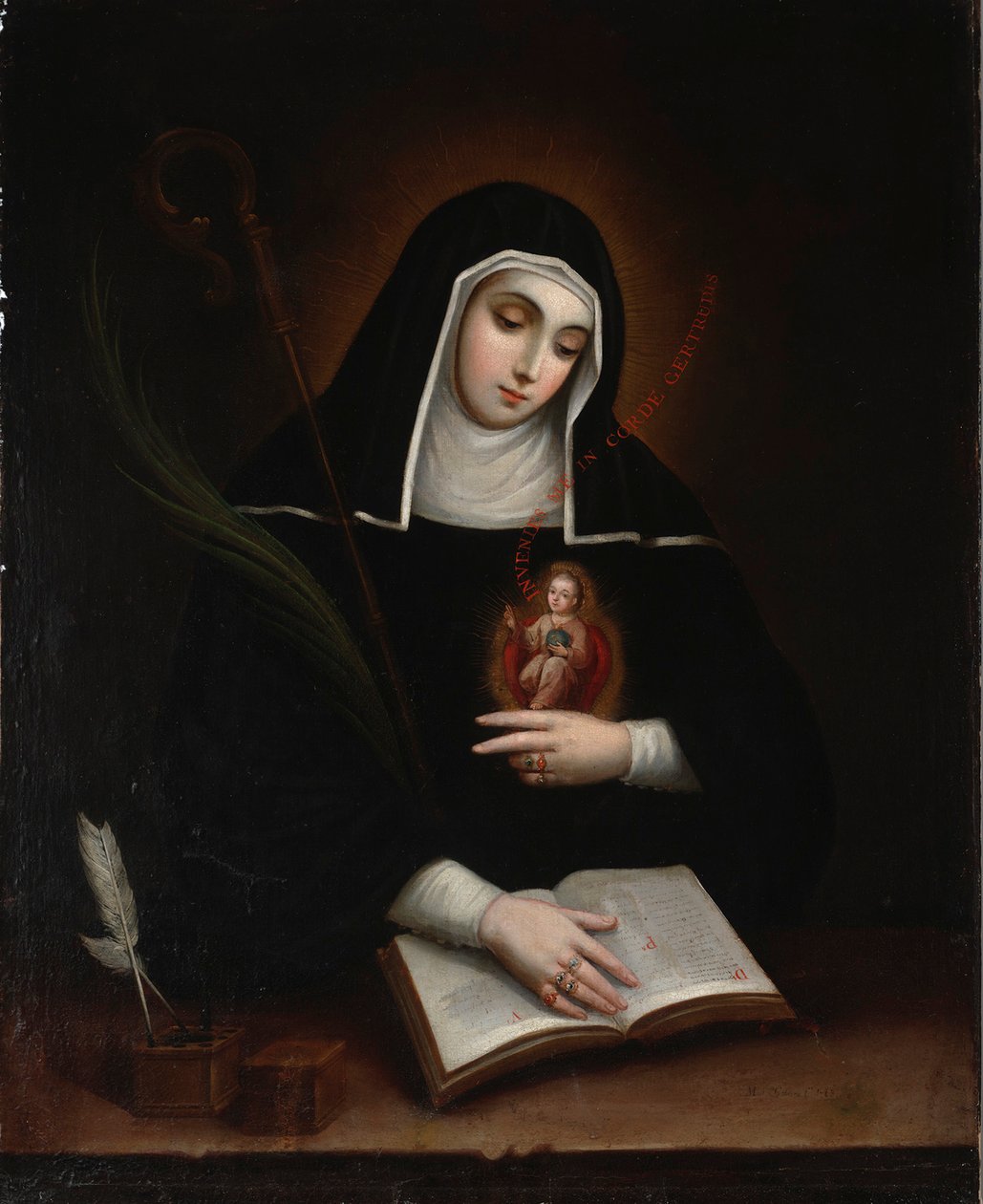Święta Gertruda (Santa Gertrudis) autorstwa Miguel Cabrera