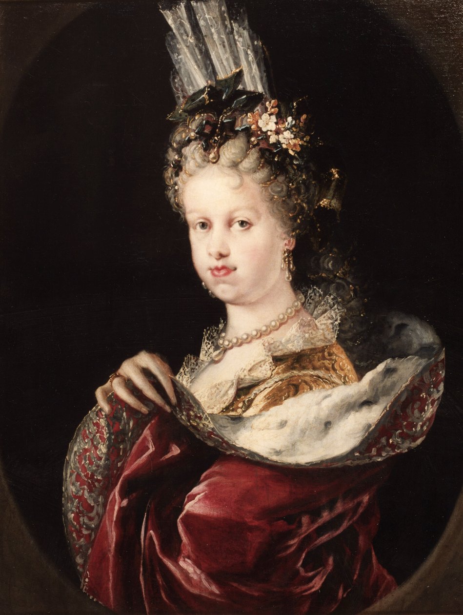 Portret królowej Marii Luizy Gabrieli de Saboya autorstwa Miguel Jacinto Meléndez