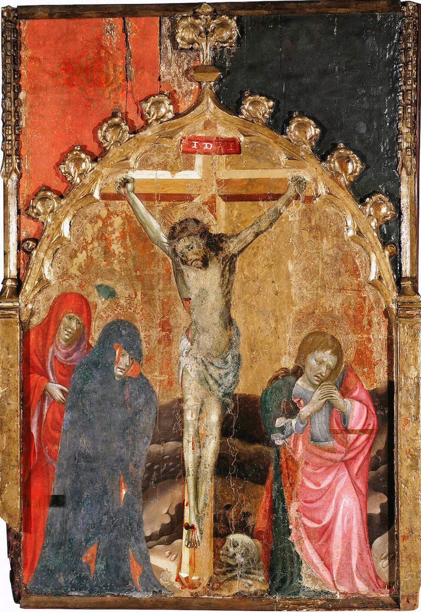 Ukrzyżowanie”, 1400s. autorstwa Miguel de Alcanyis