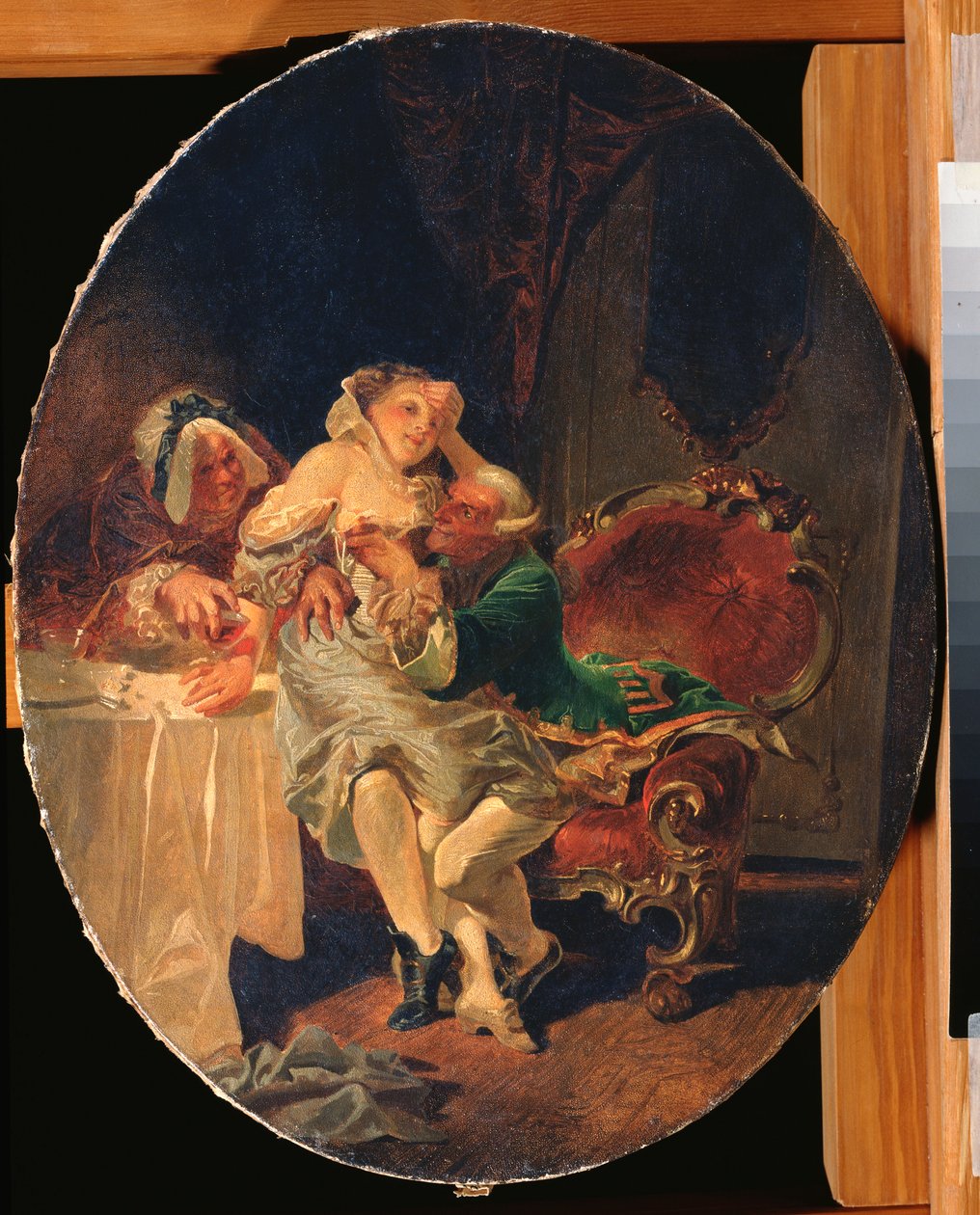 Uwodziciel - obraz Mihaly Zichy (1827-1906), olej na płótnie autorstwa Mihaly von Zichy
