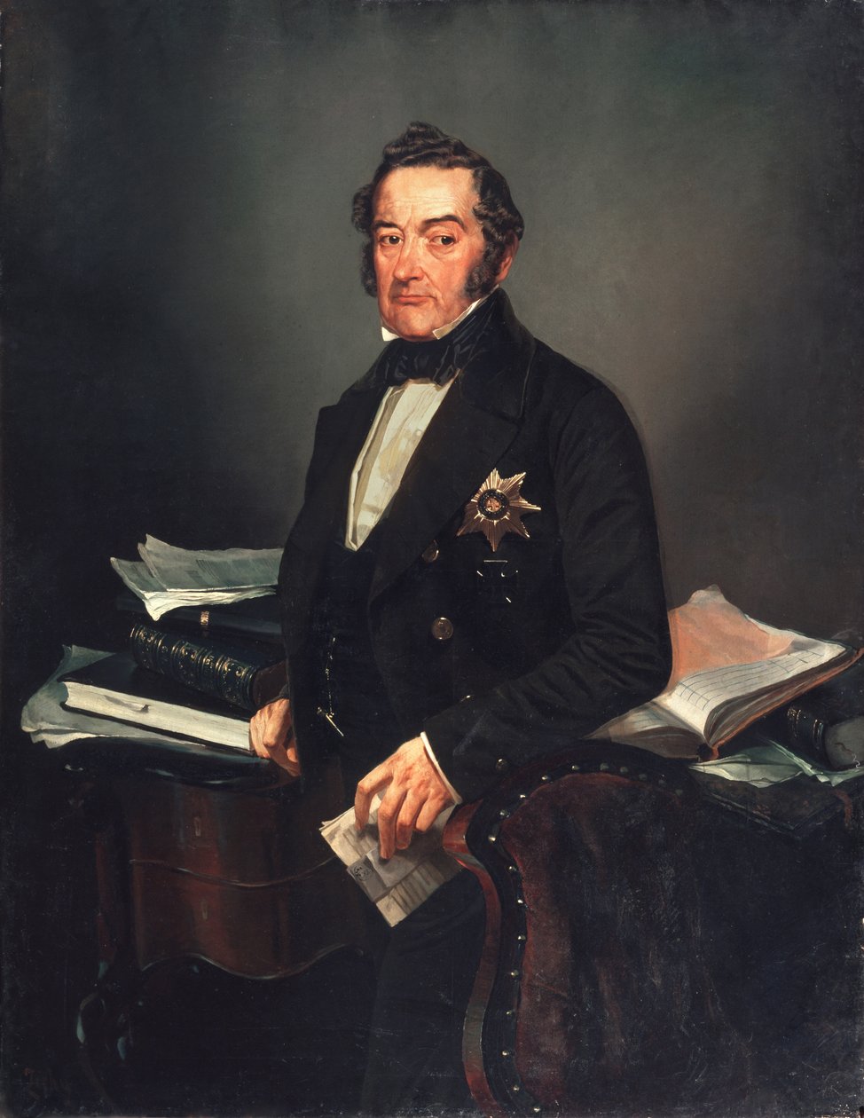 Portret senatora Iwana Tołstoja autorstwa Mihaly von Zichy