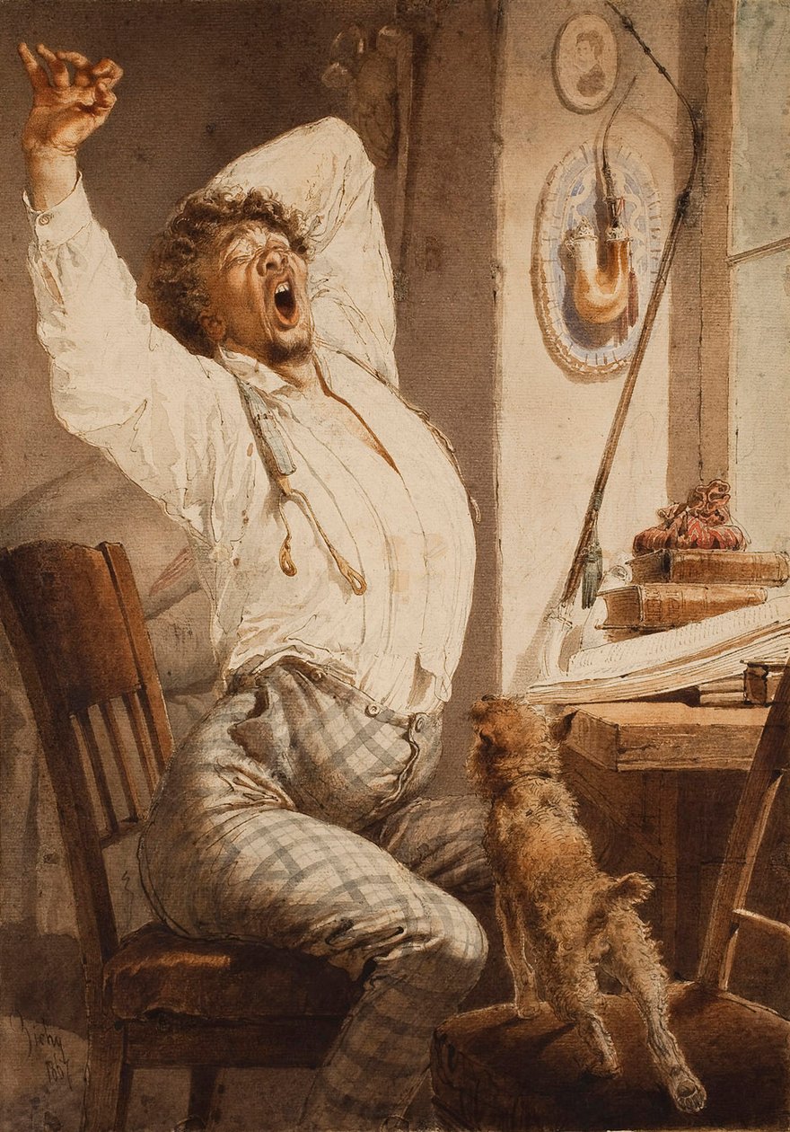 Młody mężczyzna (rano) autorstwa Mihaly von Zichy