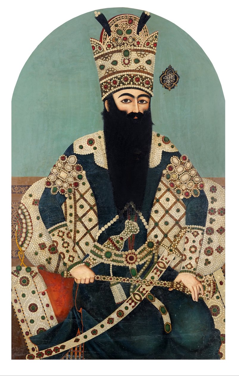 Portret af Fateh do Shah autorstwa Mihr Ali