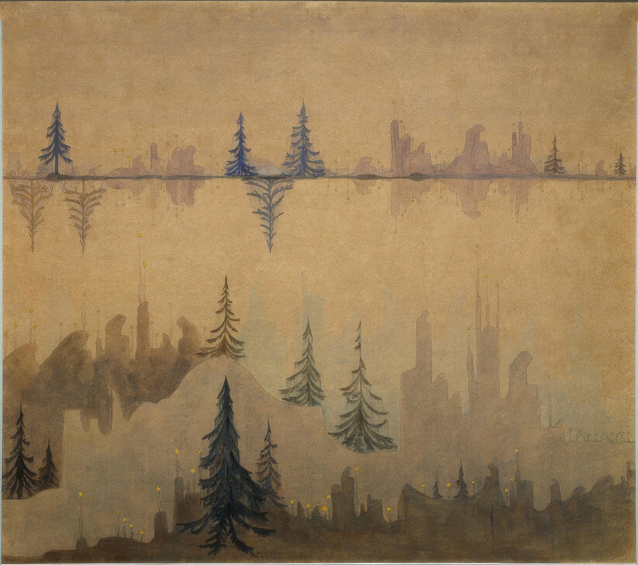 Fuga autorstwa Mikalojus Ciurlionis