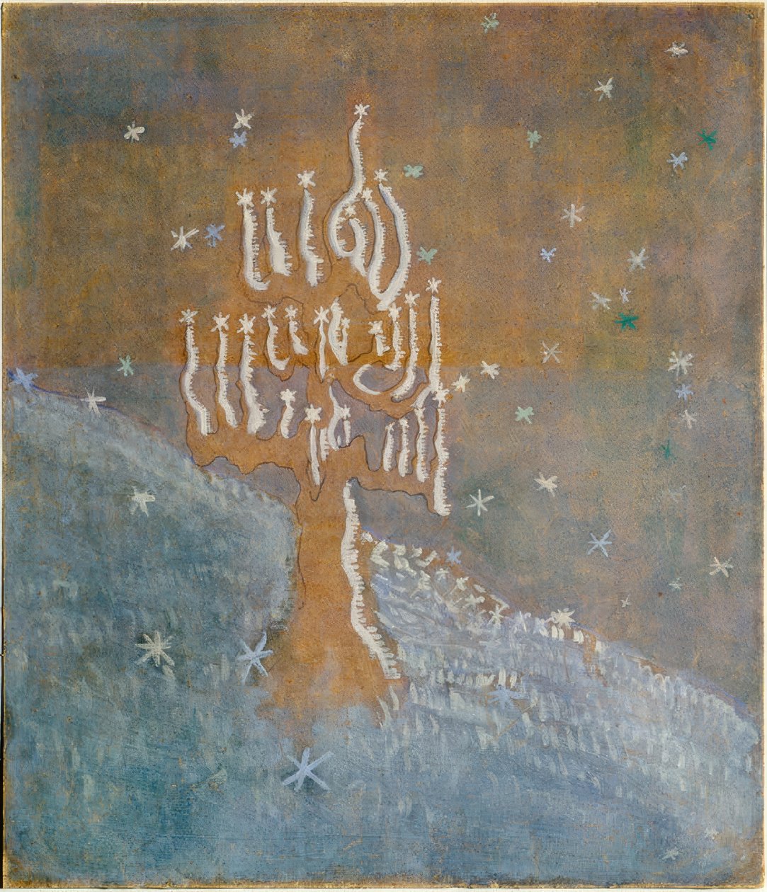Zima (I) autorstwa Mikalojus Ciurlionis