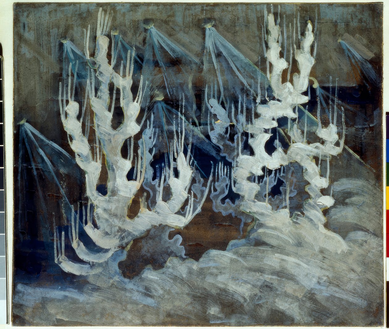 Zima (II) autorstwa Mikalojus Ciurlionis