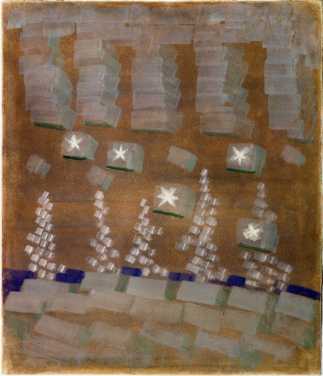 Zima (VIII) autorstwa Mikalojus Ciurlionis