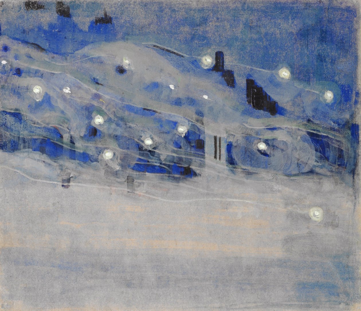 Iskry III, 1906. autorstwa Mikalojus Konstantinas Čiurlionis