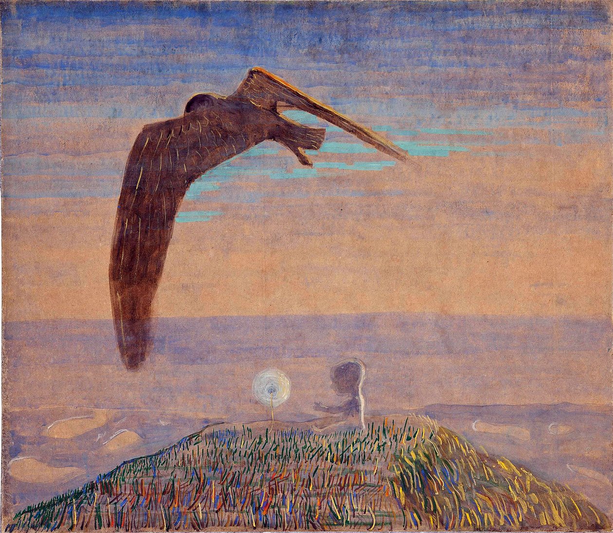Bajka II autorstwa Ciurlionisa, Mikalojus Konstantinas (1875-1911). Tempera na papierze, rozmiar: 62,2x71,9 autorstwa Mikalojus Konstantinas Čiurlionis