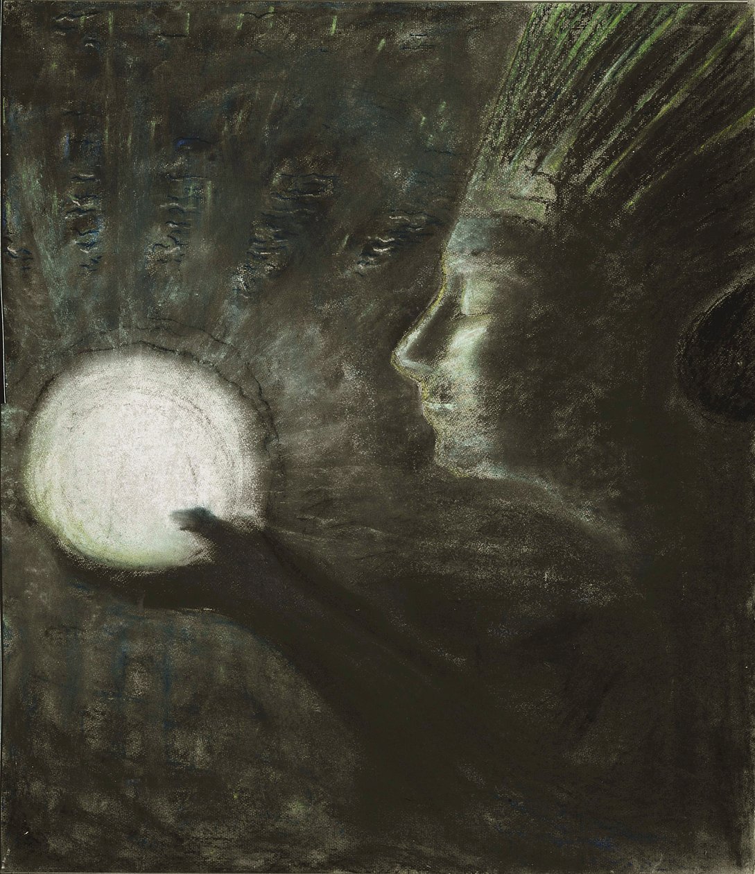 Przyjaźń par Ciurlionis, Mikalojus Konstantinas (1875-1911). Pastel na papierze, format: 73,4x63,5 autorstwa Mikalojus Konstantinas Čiurlionis