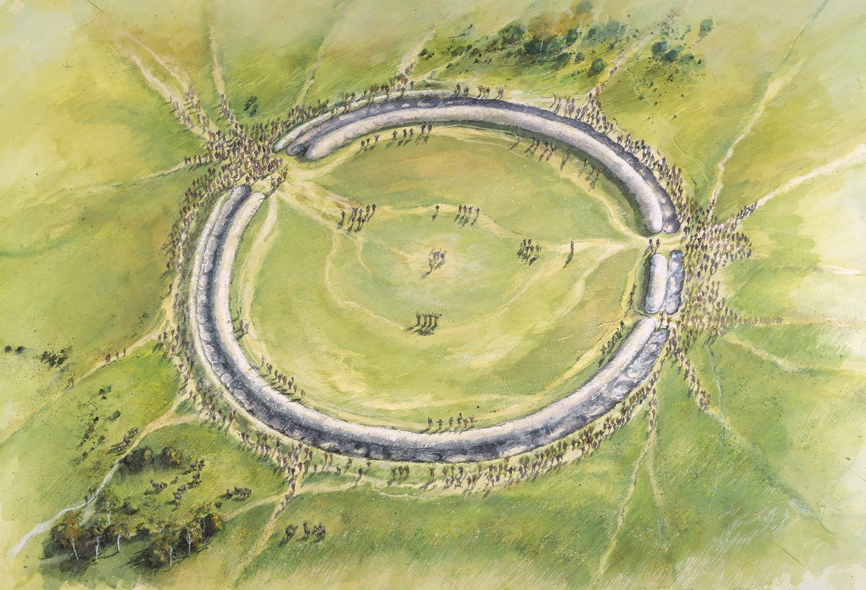 Stonehenge Faza 1, ok. 30 wpne, ok. 1990-2010 autorstwa Mike Seaforth