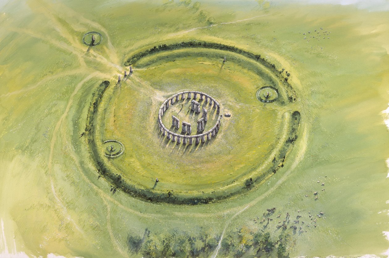 Stonehenge, faza 3, ok. XX w. p.n.e., ok. 1990-2010 autorstwa Mike Seaforth
