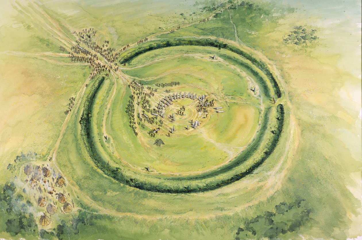 Stonehenge, faza 3, ok. XX w. p.n.e., ok. 1990-2010 autorstwa Mike Seaforth