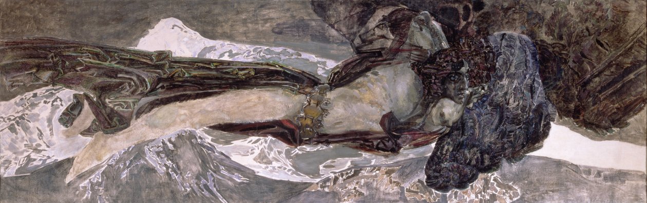 Latający demon, 1899 autorstwa Mikhail Aleksandrovich Vrubel