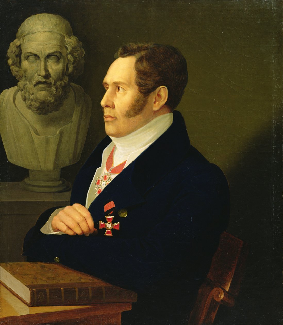 Portret Mikołaja Gnedicha, 1839 autorstwa Mikhail Prokopyevich Vishnevitsky