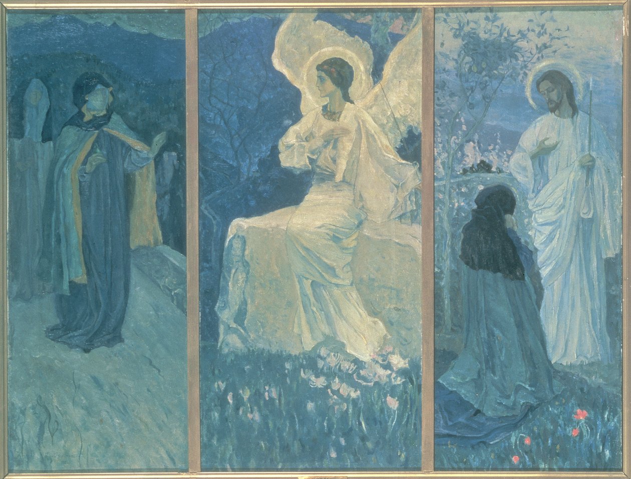 Tryptyk Zmartwychwstania, 1922 autorstwa Mikhail Vasilievich Nesterov