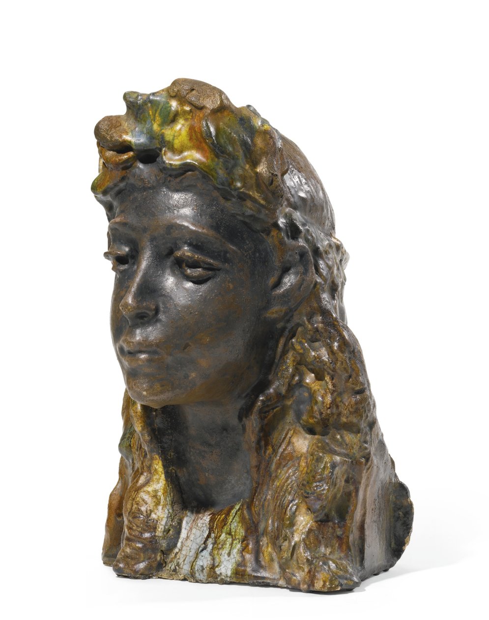 Dziewczyna z wieńcem, 1898-1900 autorstwa Mikhail Aleksandrovich Vrubel