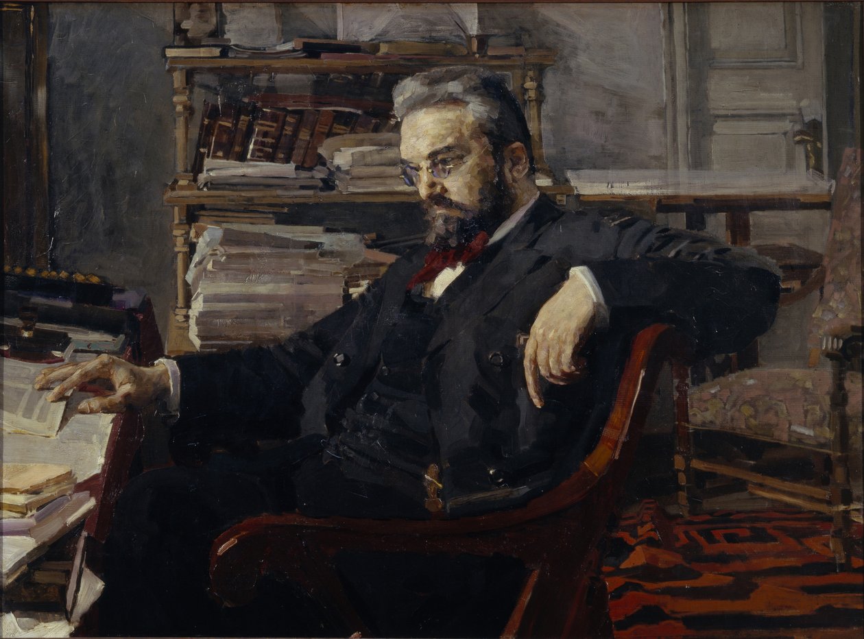 Portret Konstantina Dmitrijewicza Artsybuszewa 1849-1901, 1897 autorstwa Mikhail Aleksandrovich Vrubel