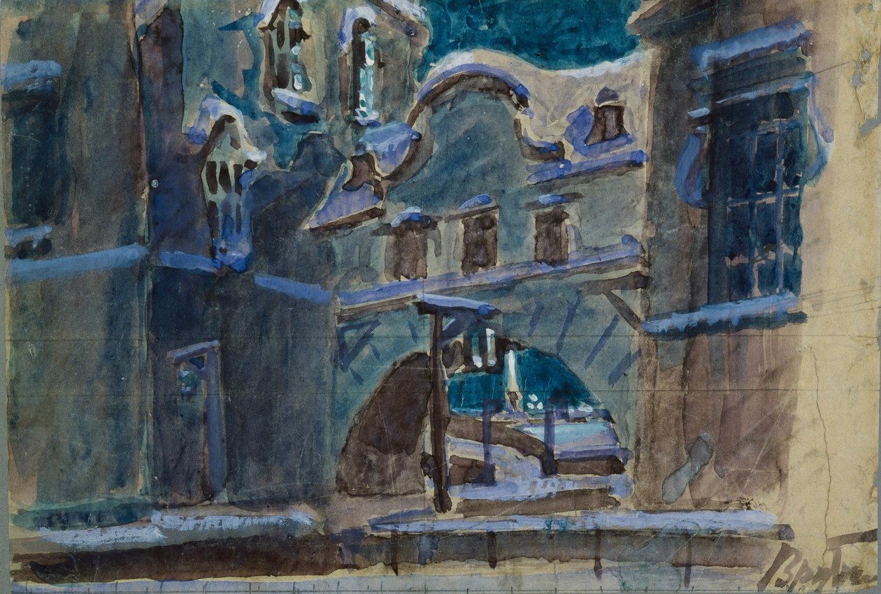 Scenografia do opery Dama pikowa P. Czajkowskiego, 1901 autorstwa Mikhail Aleksandrovich Vrubel