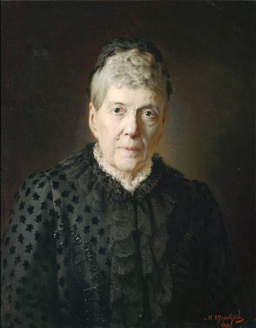 Portret hrabiny E.L. Kochubei, 1888 autorstwa Mikhail Lazarevich Shcherbatov