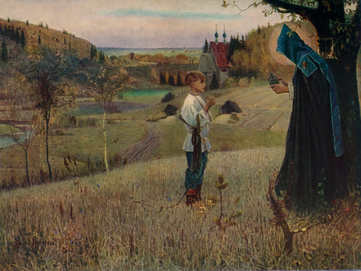 „Sen dziecka Bartłomieja”, 1889-1890, 1965. autorstwa Mikhail Nesterov
