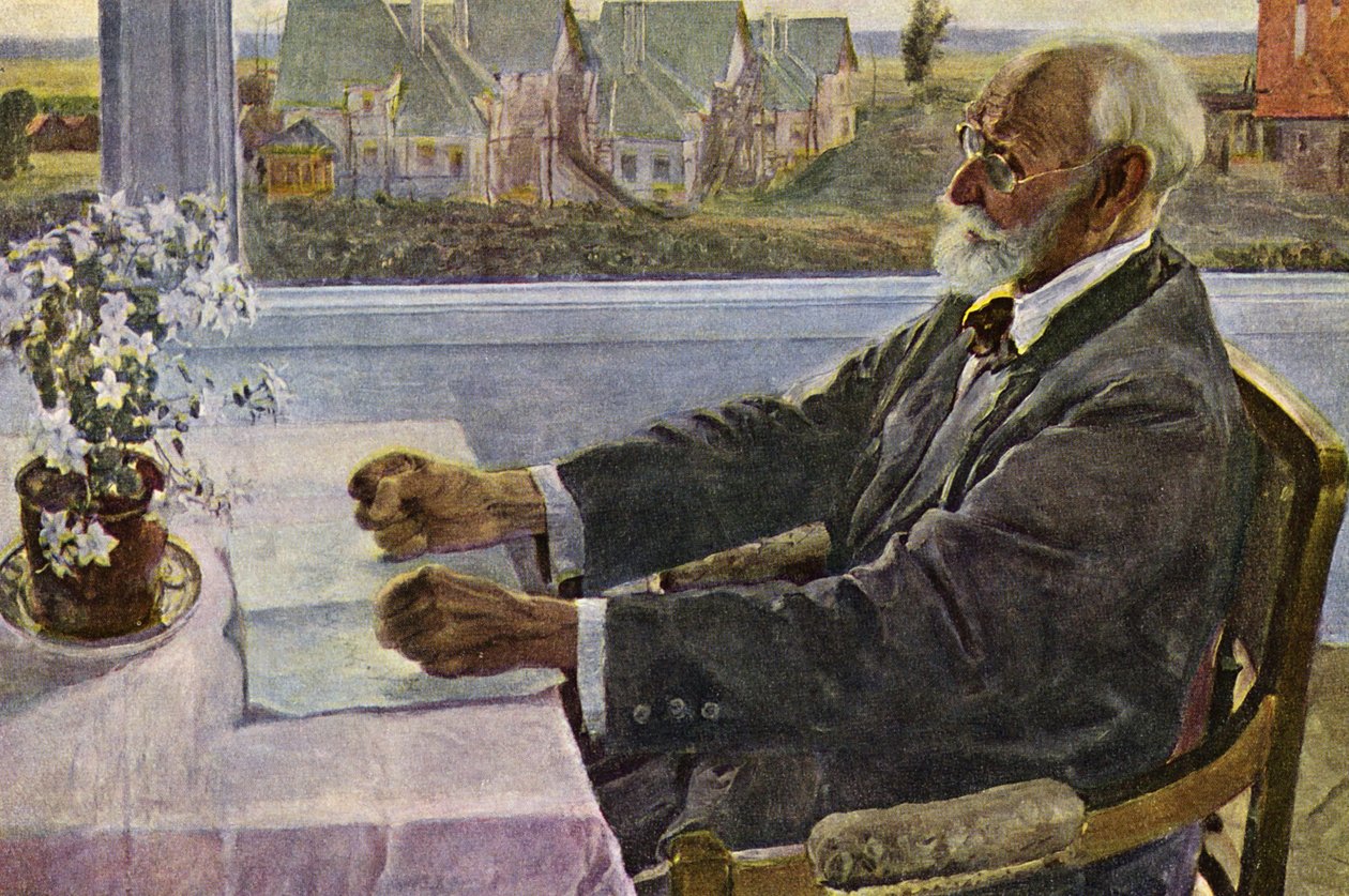 Portret akademika IP Pawłowa autorstwa Mikhail Vasilievich Nesterov