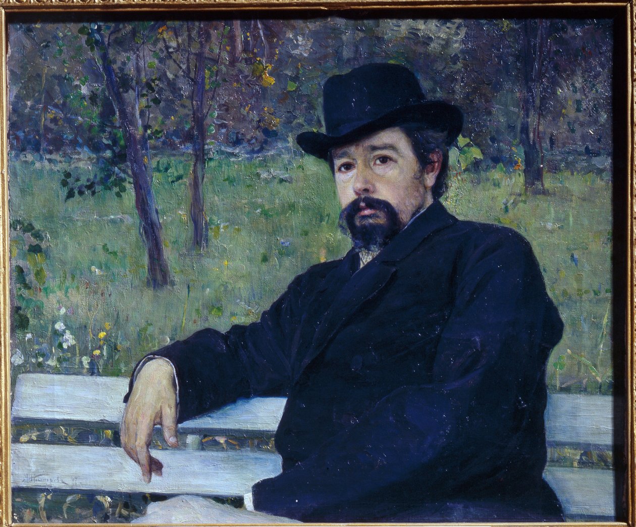 Portret malarza Nikołaja Aleksandrowicza Jaroszenki autorstwa Mikhail Vasilievich Nesterov