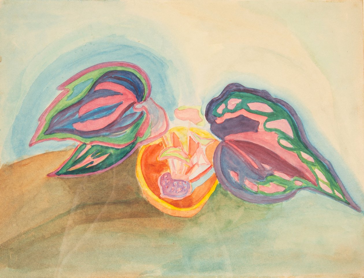 Martwa natura z rośliną, c. 1920. autorstwa Mikhail Vasilyevich Matyushin
