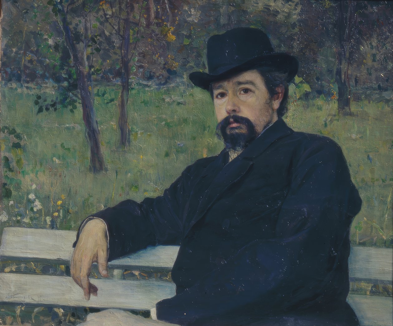 Portret malarza Nikołaja Aleksandrowicza Jaroszenko autorstwa Mikhail Vasilyevich Nesterov