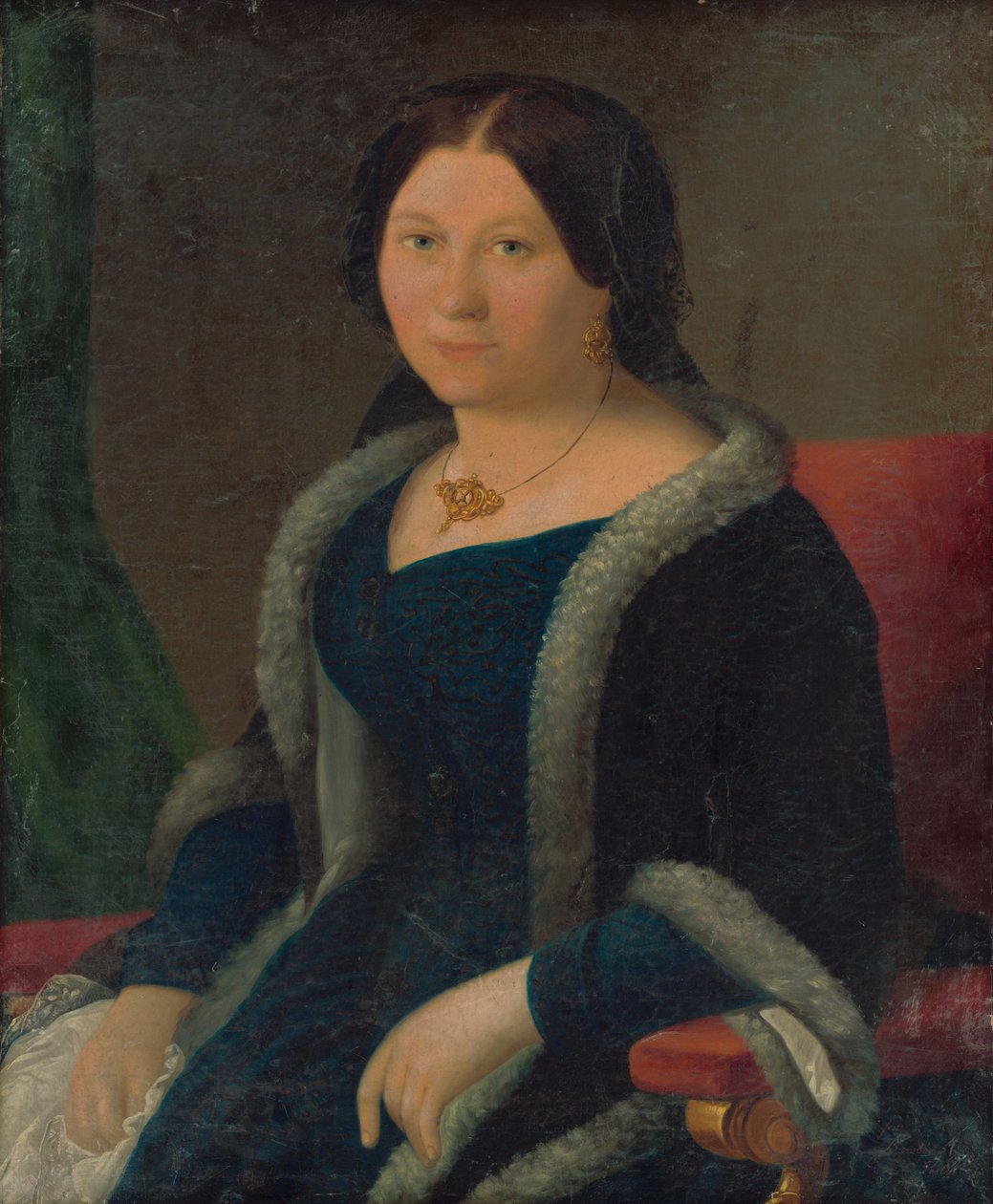 Portret młodej kobiety autorstwa Miklós Barabás  