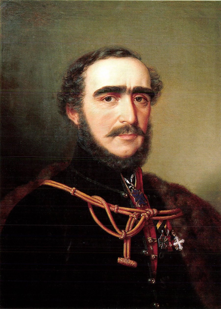 Portret hrabiego Istvána Széchenyi .a autorstwa Miklós Barabás