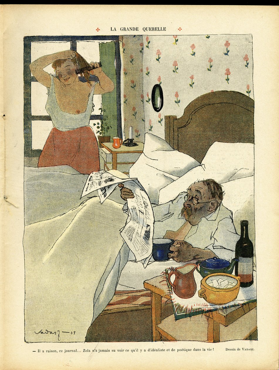 Ilustracja Miklosa Vadasza (1884-1927) w Reading autorstwa Miklós Vadász
