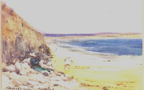 Na plaży autorstwa Mildred Anne Butler