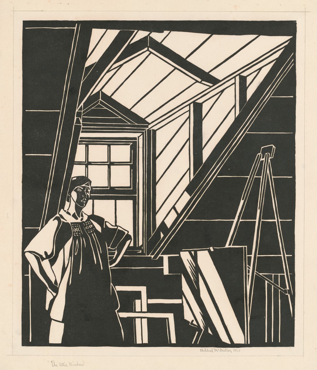 Okno na poddaszu autorstwa Mildred McMillen