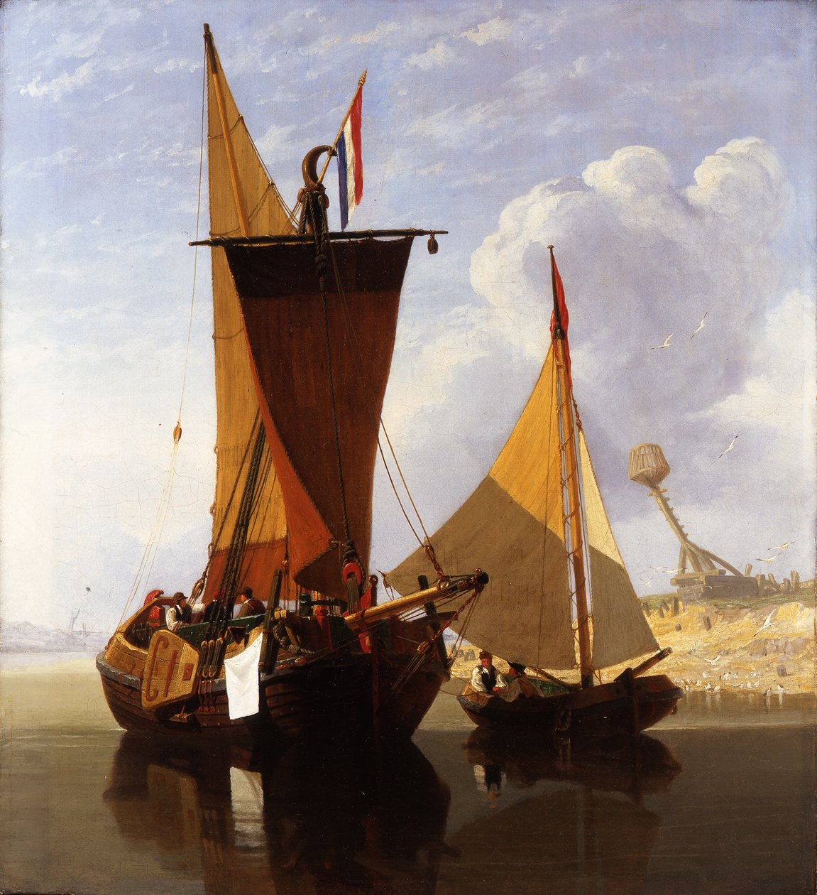 Łodzie na Medway autorstwa Miles Edmund Cotman