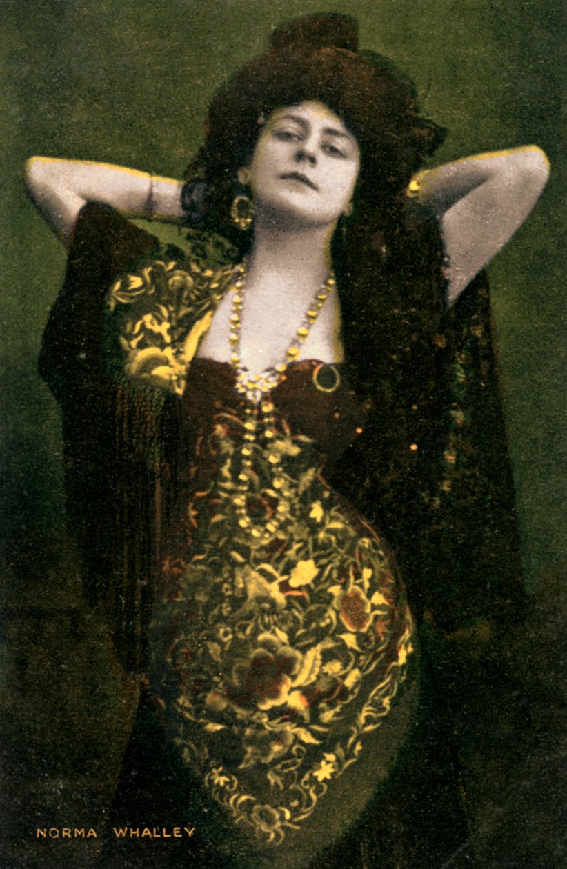 Norma Whalley, australijska aktorka, początek XX wieku. autorstwa Miller and Lang