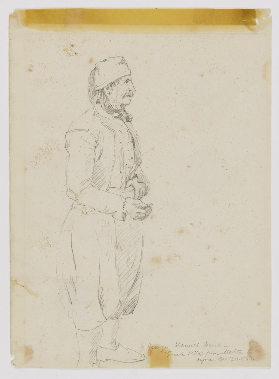 George Manuel Moro, grecki pilot autorstwa Miner Kilbourne Kellogg