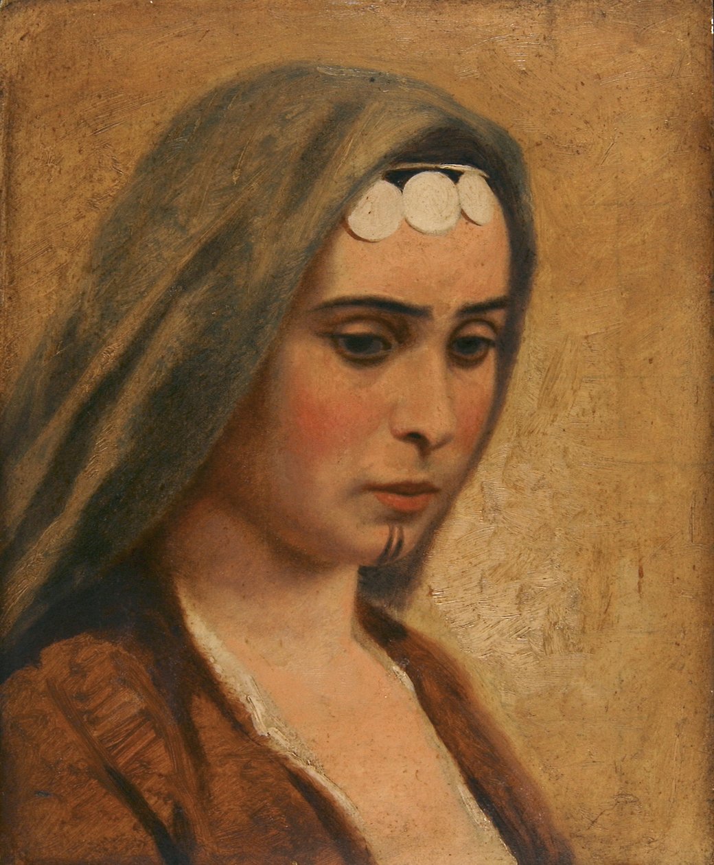 Głowa Arabki, b.d. autorstwa Miner Kilbourne Kellogg