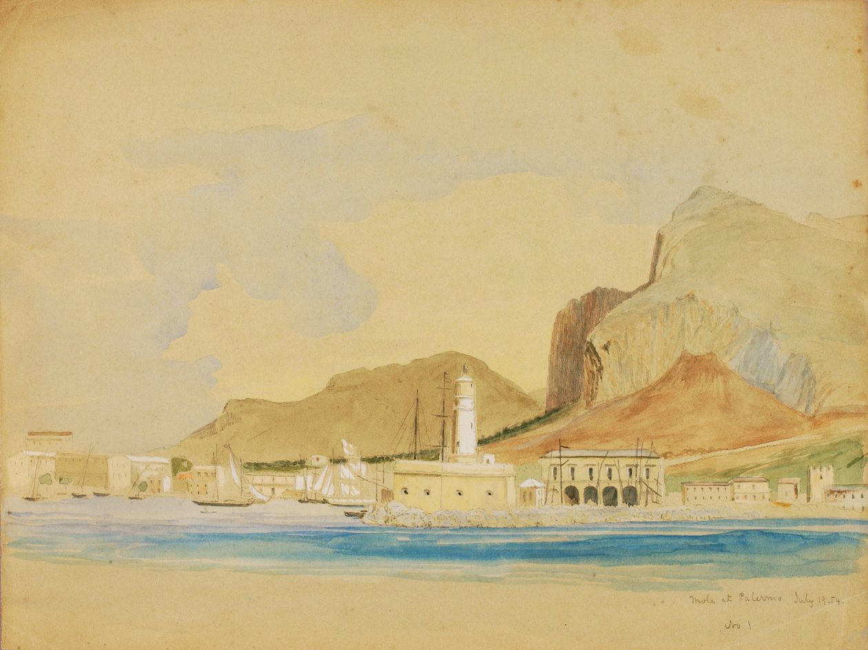 Moli w Palermo, 1854. autorstwa Miner Kilbourne Kellogg