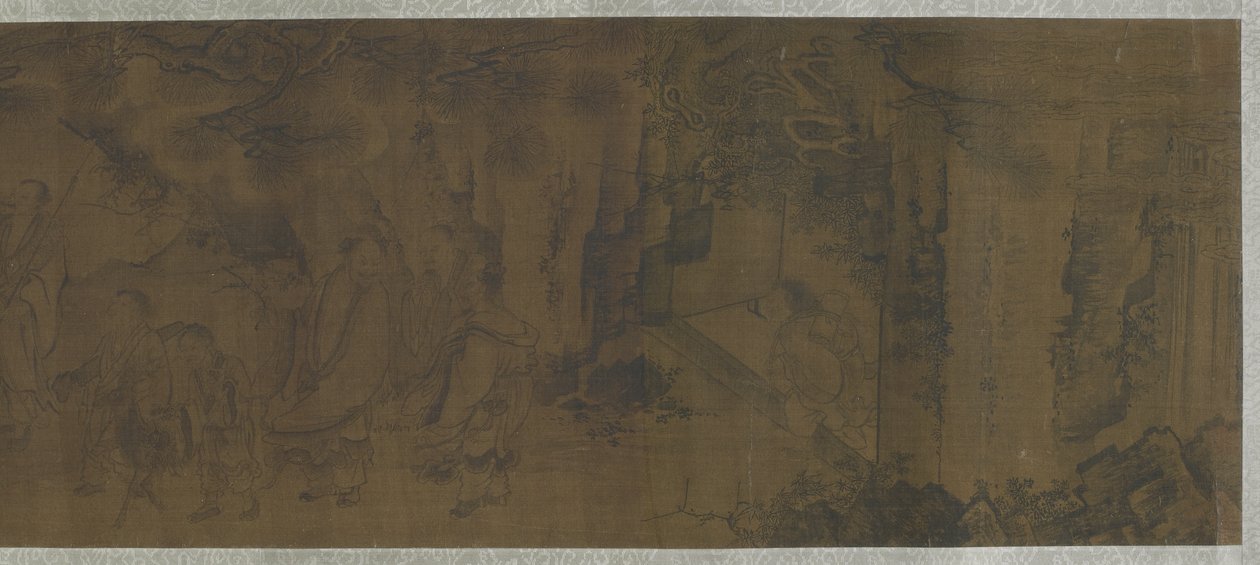 Taoistyczni Nieśmiertelni w Górach autorstwa Ming Dynasty Chinese School